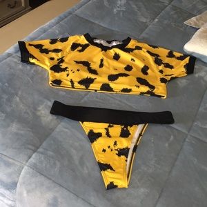 Bathing suit. Two-piece. Bikini. Swimsuit.